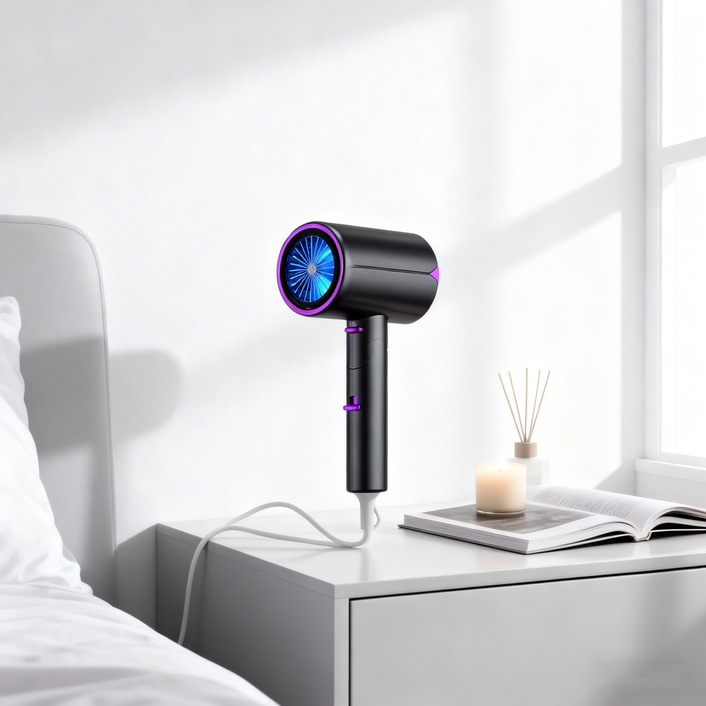 2200W Ionic Hair Dryer Blue Light