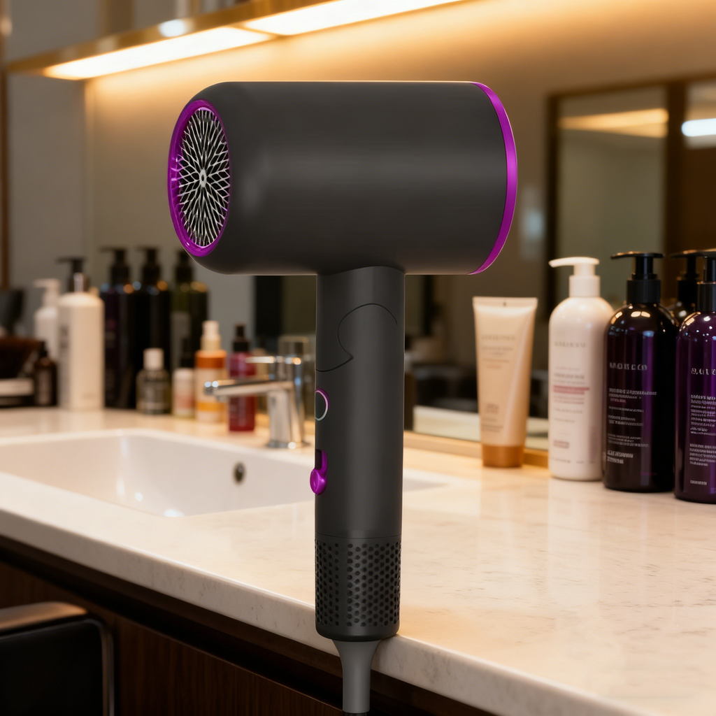 1200W Foldable Ionic Hair Dryer Blue Light