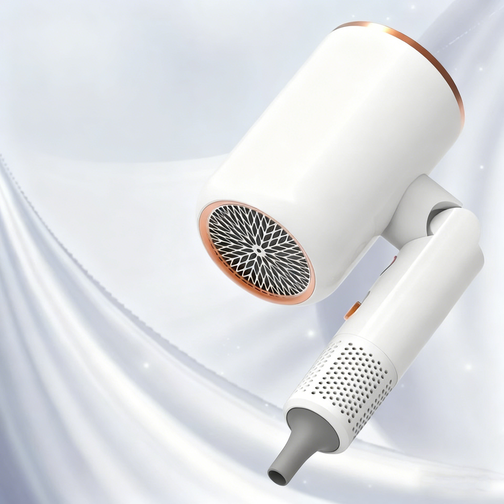 1200W Foldable Ionic Hair Dryer Blue Light