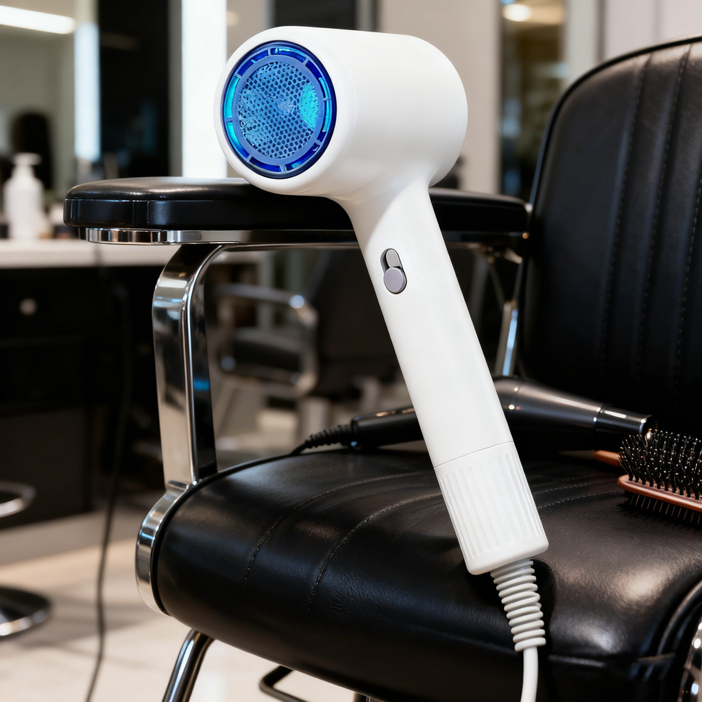 Foldable Travel Hair Dryer Blue Light