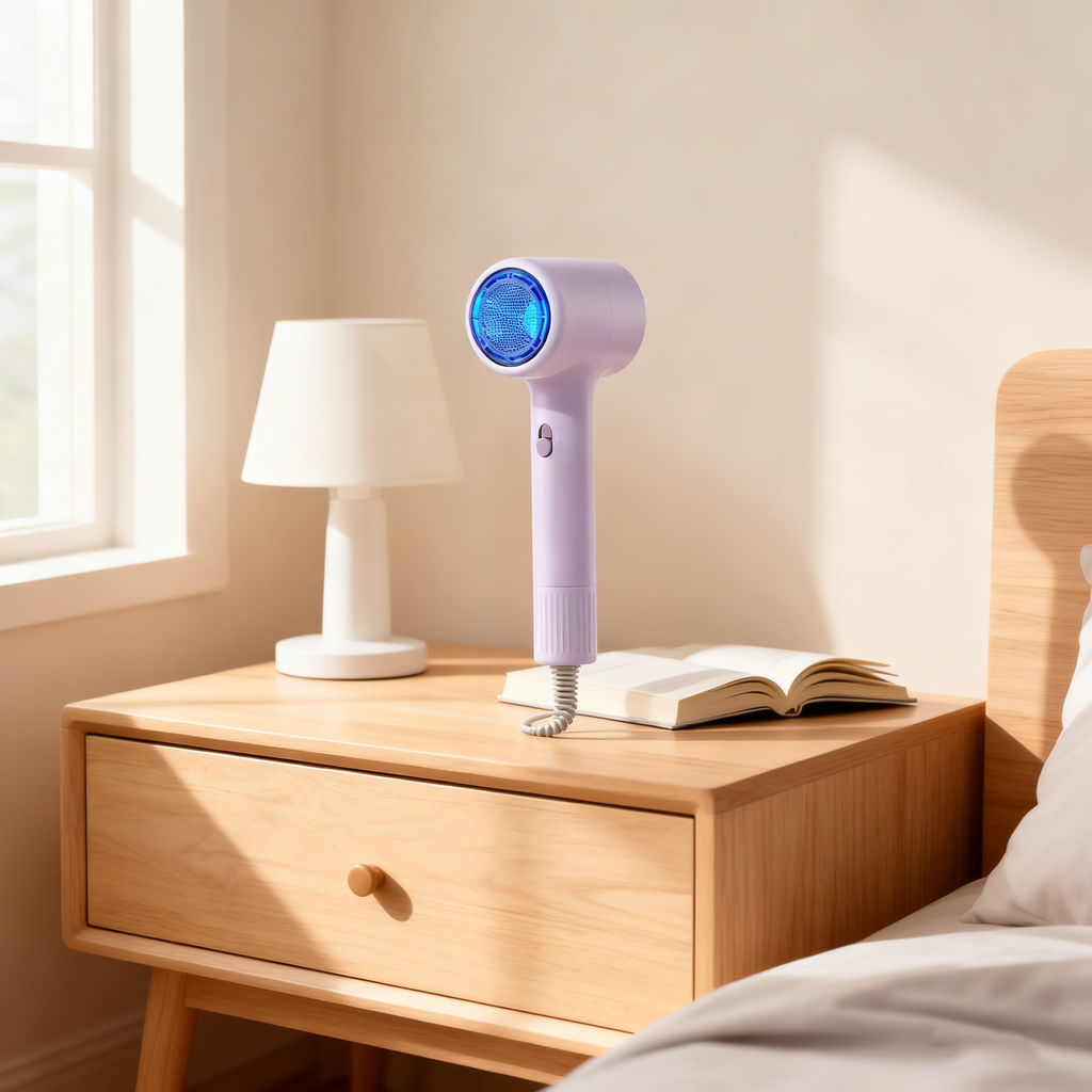 Foldable Travel Hair Dryer Blue Light