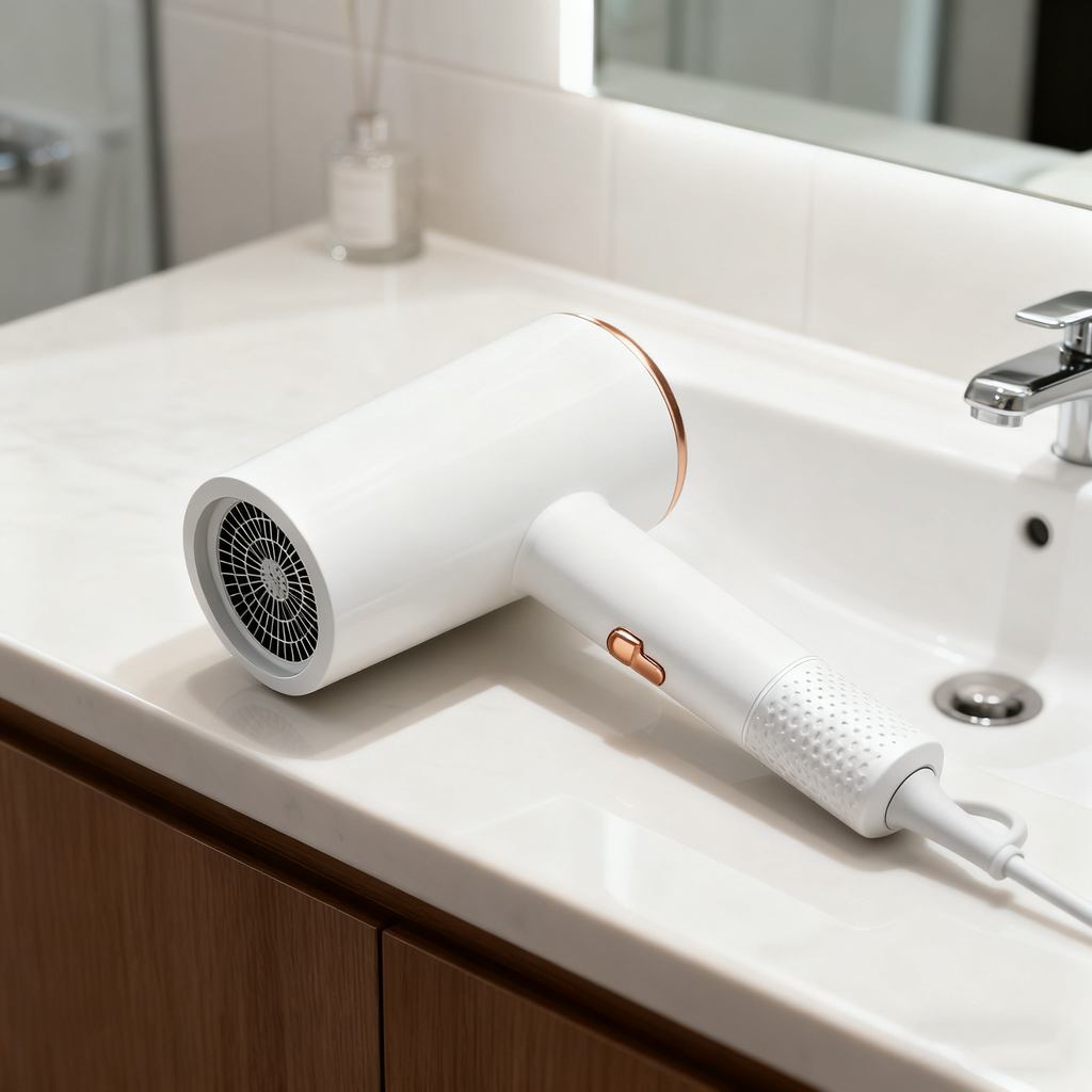 2400W Foldable Ionic Hair Dryer Blue Light