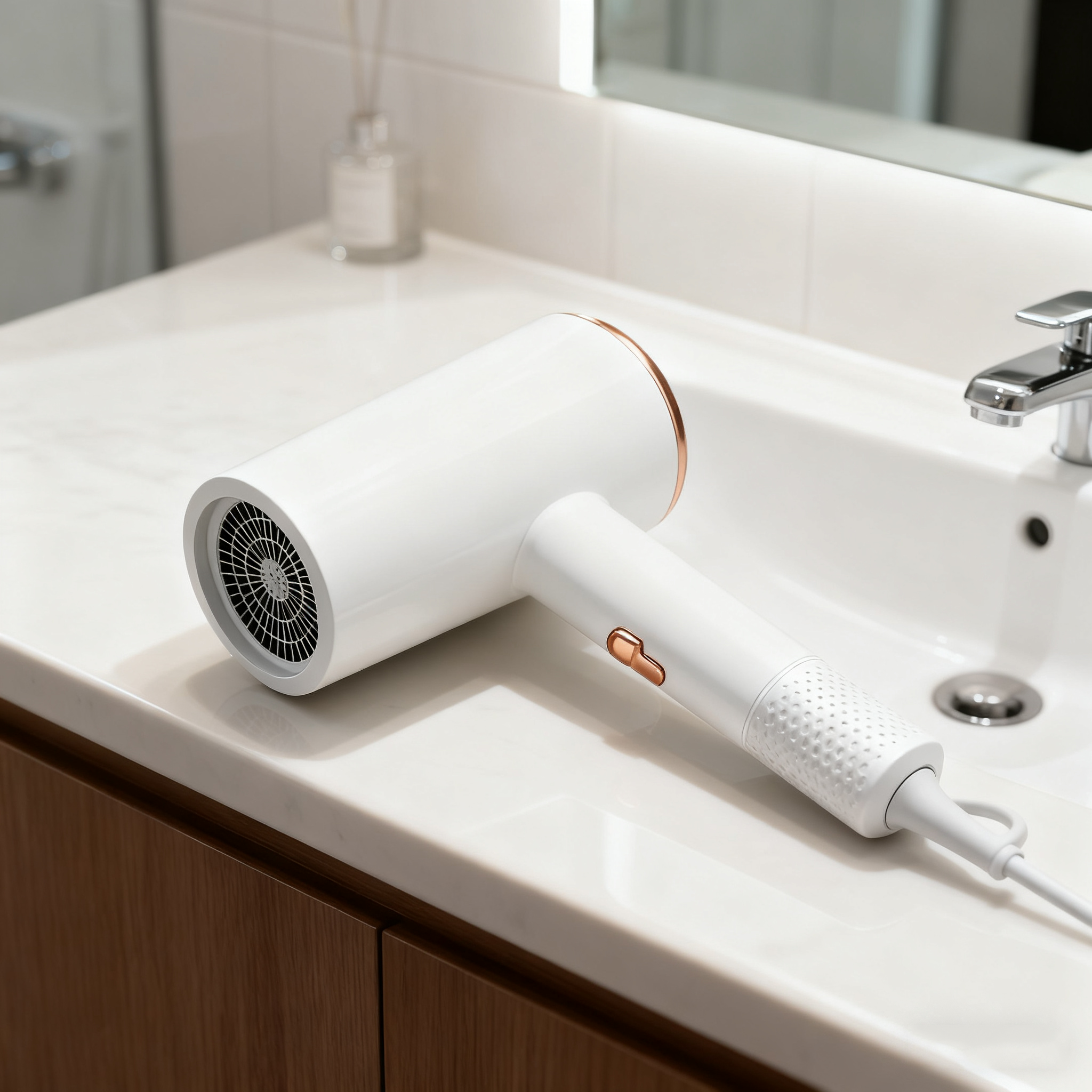 2400W Foldable Ionic Hair Dryer Blue Light