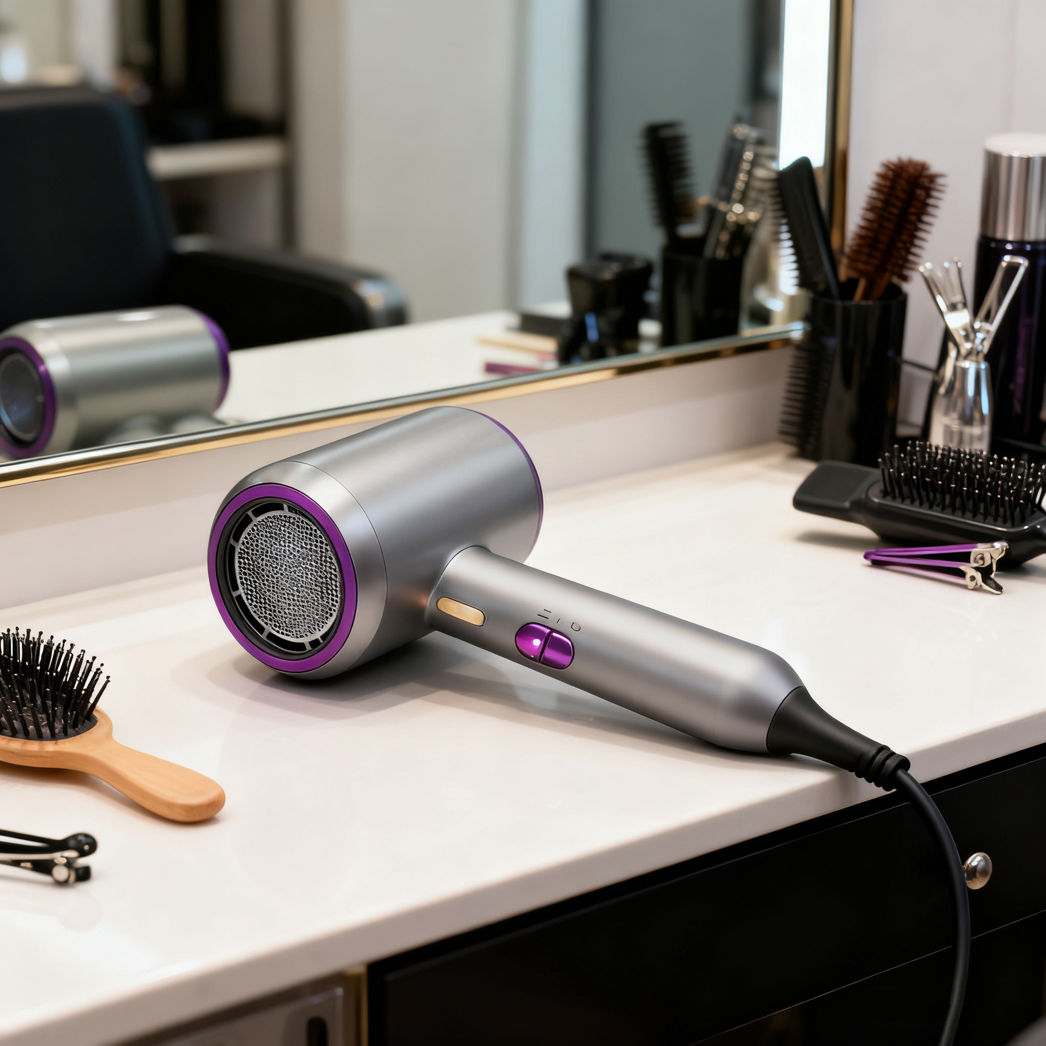 2400W Ionic Hair Dryer Blue Light