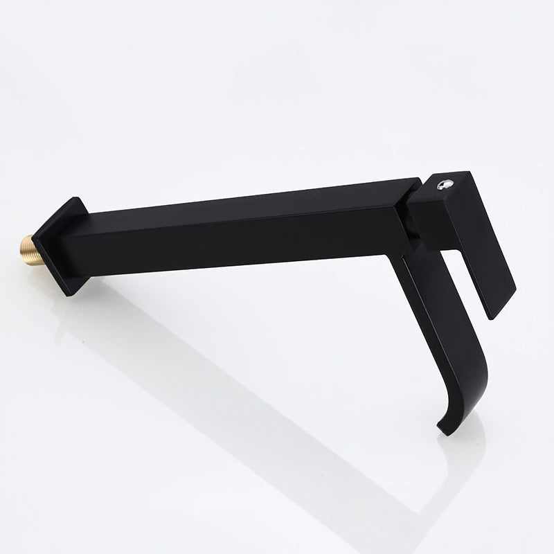 Matte Black Single-Handle Sink Faucet
