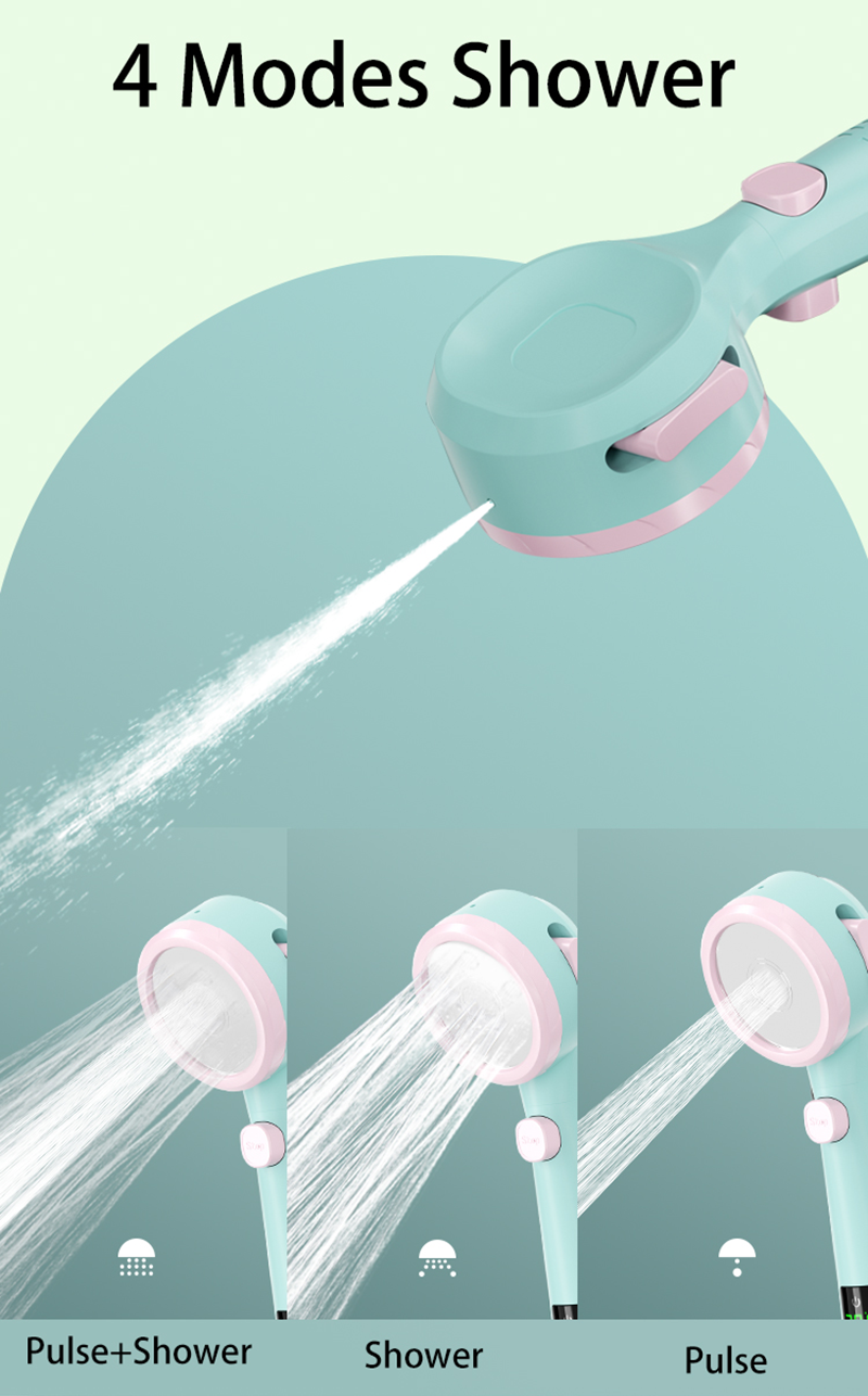 Shower Head with LED Temperature Display