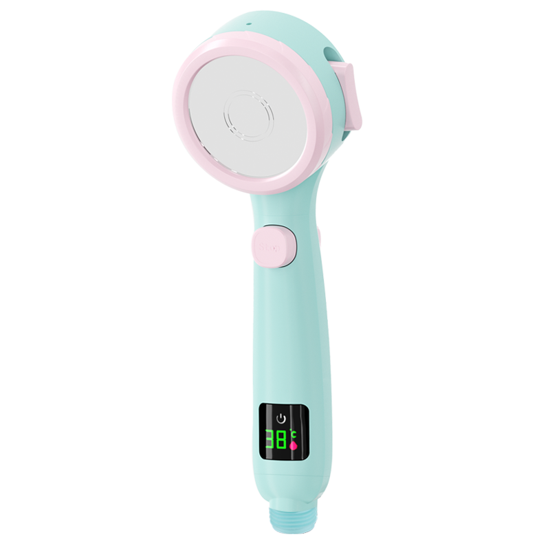 Shower Head with LED Temperature Display