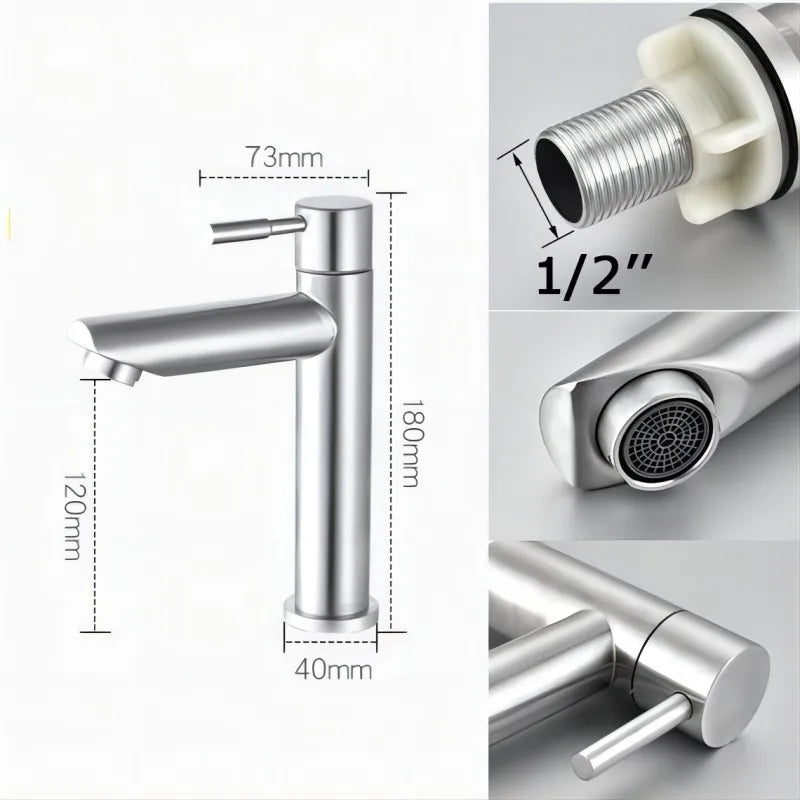 Water-Saving Basin Faucet Easy Install