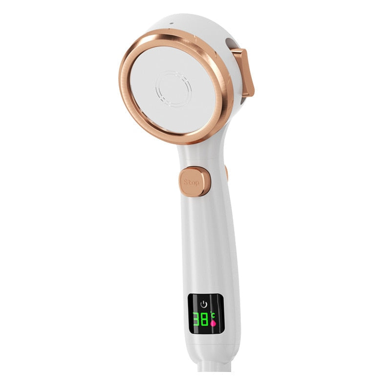 Shower Head with LED Temperature Display