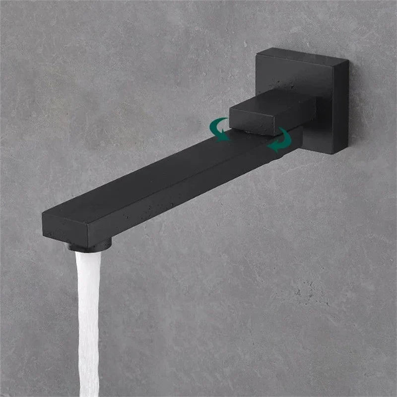 Wall-Mount Foldable Stainless Steel Faucet