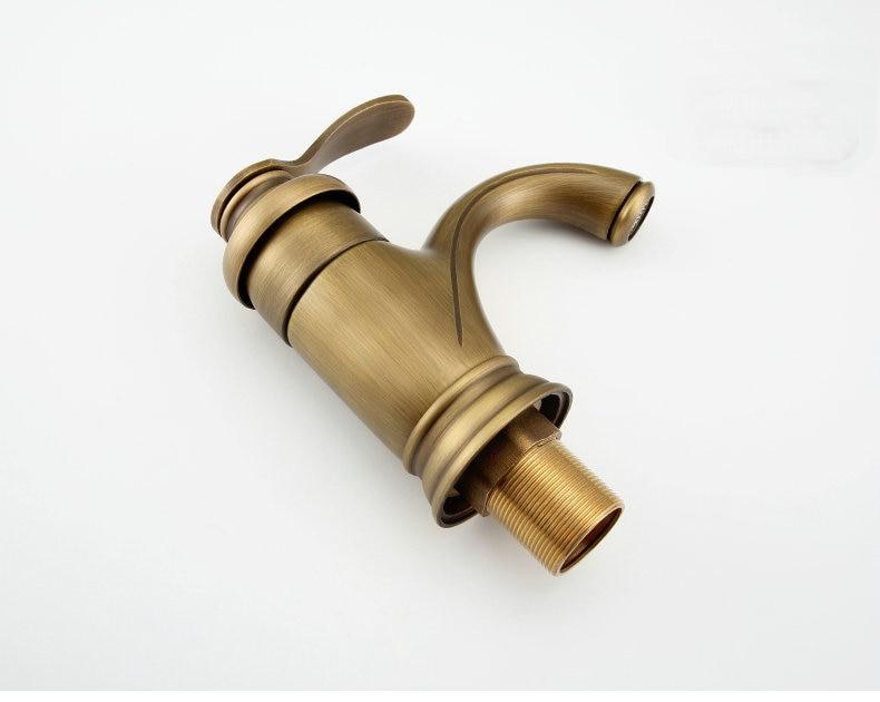 Antique Brass Bathroom Sink Mixer Tap
