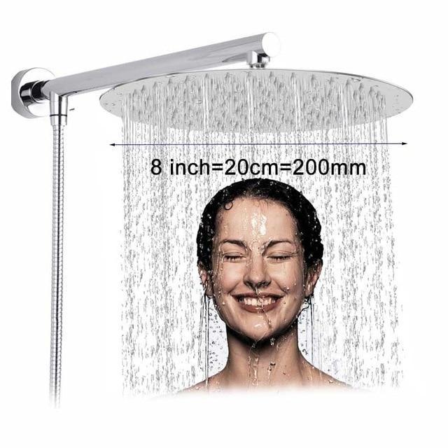 Ultra-Slim Wall-Mount Rain Shower Head